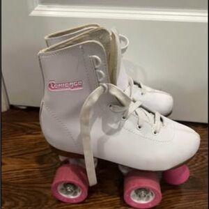 Chicago Kids White and Pink Roller Skates